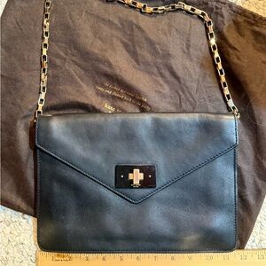Kate Spade Black Crossbody Bag with Gold Accents